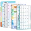A6 Loose Leaf Náplň do notebooku Spirálová pořadač Vnitřní strana Stránka rozpočtu Týdně Měsíčně Uvnitř papírnictví