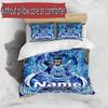 3pcs Duvet Cover Set (1*Duvet Cover + 2*Pillowcase, Without Core), Custom Name Saint Seiya Pattern Bedding Set, Home Bedroom Decor Gift