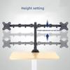 Dual Monitor Desk Mount Adjustable Dual Monitor Arm for 2 Computer Screens In 32'' Heavy Duty Dual Monitor Stand for Desk 17lbs