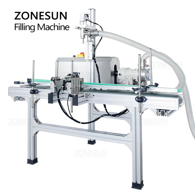 Zonesun ZS-DTGT900P Automatic Paste Filling Machine Viscous Liquid Filler Honey Cream Lotion Cosmetics Packaging