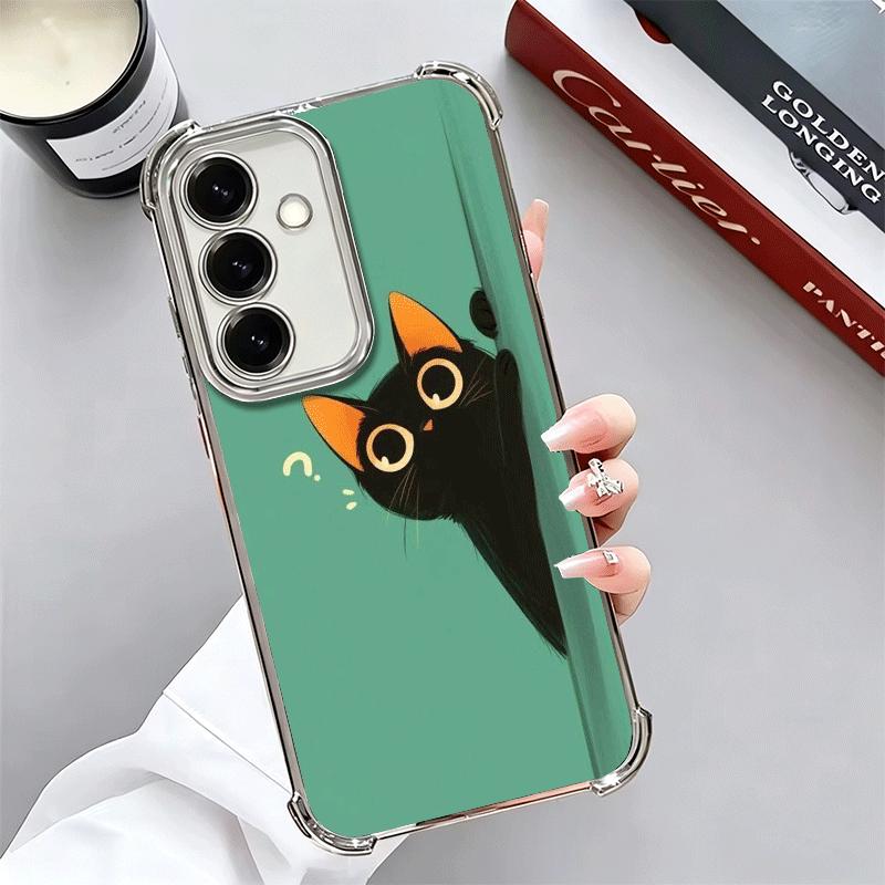 

Кот Милый Котенок Мультяшный Покрытие Чехол для Телефона Для Samsung A17 A07 A37 A57 A16 A56 A15 A55 A14 A54 A13 A53 A26 A36 A25 A35 A24 A34 A Samsung A56