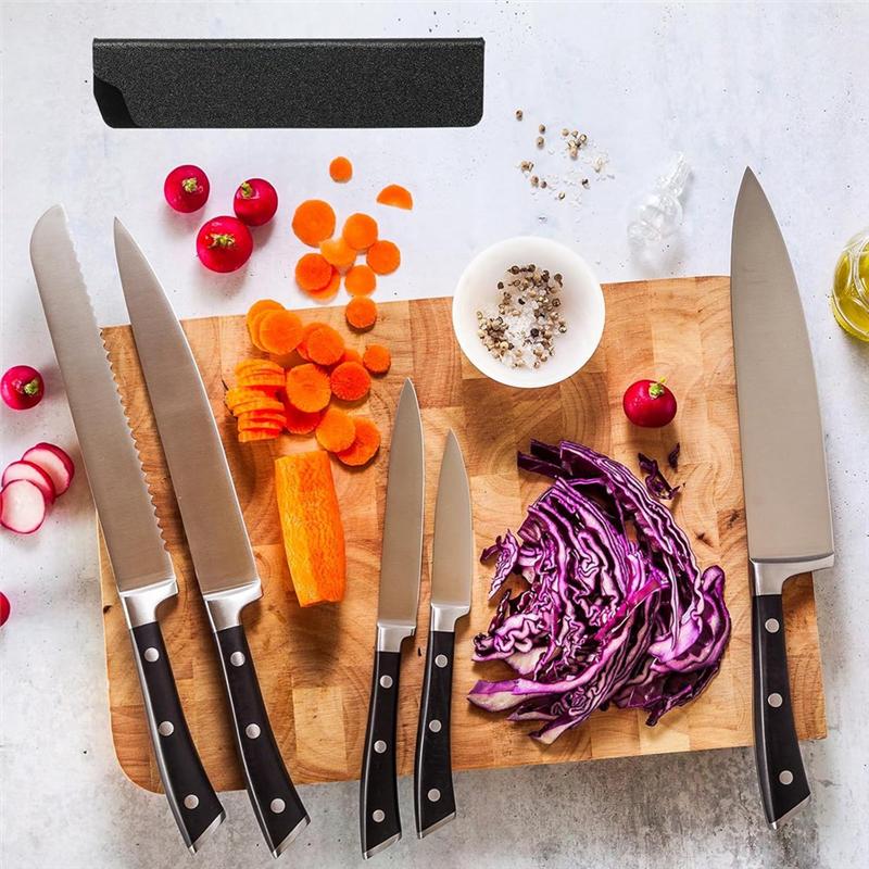 A84E-ABS Knife Cover Sleeves For 5In Santoku Knife, 6Pack Knife Guard Blade Protector Universal Knife Sheath For Home Kitchen