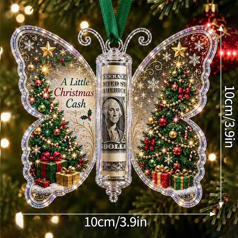Christmas Cash Boxes Ornament Christmas Tree Money Holder Hanging Pendants Christmas New Year Money Gift Boxes Decorations