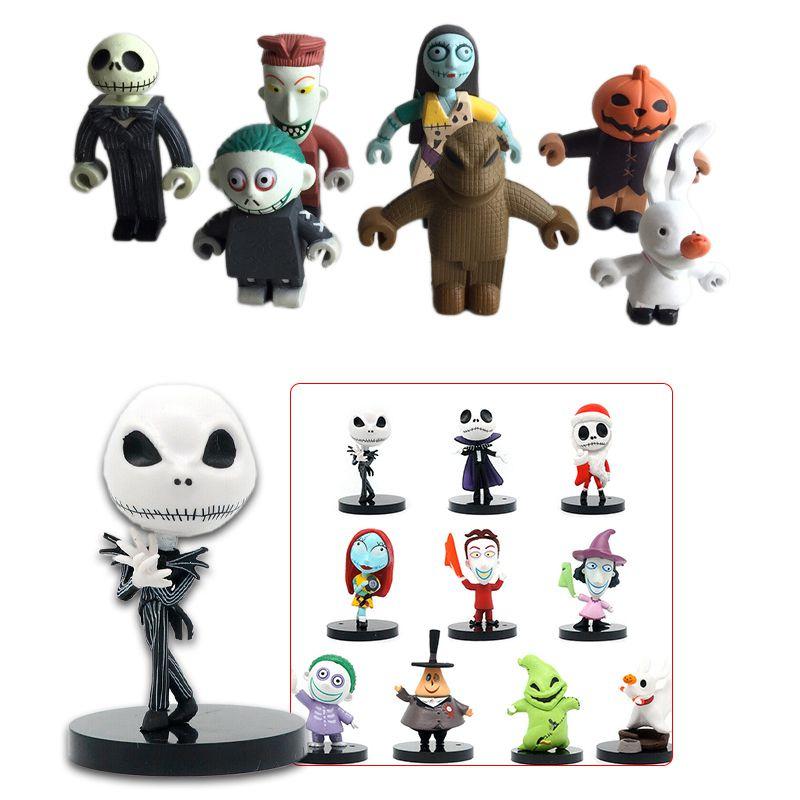 Delightful Jack Skellington Figure Set Featuring Nightmare Before Christmas Character Dolls For Kids And Collectors