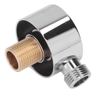Shower Adapter Brass Construction Chrome Plated G1 2 Wall Mounted Easy Installation Round Shower Hose Connector