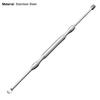 W-01/W-02/W-03 Colher Cureta de Ouvido Cabeça Dupla Rotação 360 Graus Aço Inoxidável Portátil Espiral Removedor de Limpeza de Ouvido para Adulto