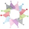 Nordic Star Cotton Triangle Flag Banner for Wedding or Kindergarten Decor