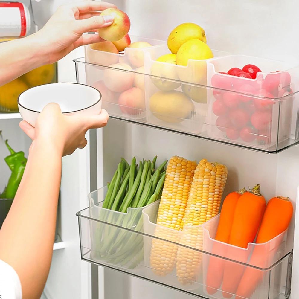 Refrigerator Storage Boxes Food Fresh Organizer Cold Storage Crisper Fruit Spice Food Container Boxes Home Kitchen Box