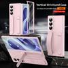 Funda para Samsung Z Fold 7: Soporte FOLD6, Correa de muñeca, Película anticaídas, Protección integrada