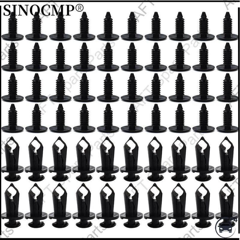 Auto Fastener Plastic Fastener Rivet 190Pcs Car Push Pin Rivet Trim Clips Kit Car Parts Interior Accessories Auto Fastener Clip