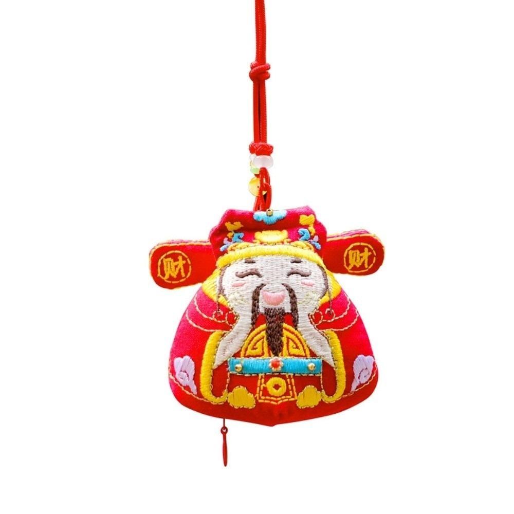 Ancient God Zhong Kui Embroidered Sachet Lunar New Year Sachet Dragon Boat Festiva Wealth God