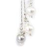 Les Trésors De Lily [G1916] - Silver Earrings 'Sissi' White Gray
