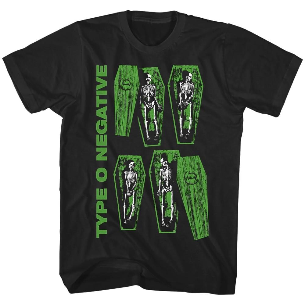 TYPE O NEGATIVE cd lgo FOUR COFFINS Official SHIRT XL bloody kisses october rust Unisex T-Shirt XXL