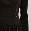 MAXZA Pleated Collar Gradient Lace Long Dress Zb05qp003