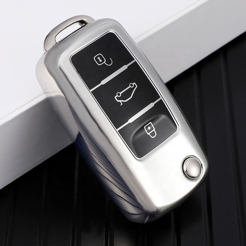 Anti-Scratch TPU Remote Key Fob protection OEM Premium Material Car Key Bag for VOLKSWAGEN Car Interior Accessories