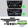 Black Epoxy Button Sticker for Jaguar XF X250 XK XKR XJ XJL Car Interior Refinishing Trim Cover for Dashboard Center Console