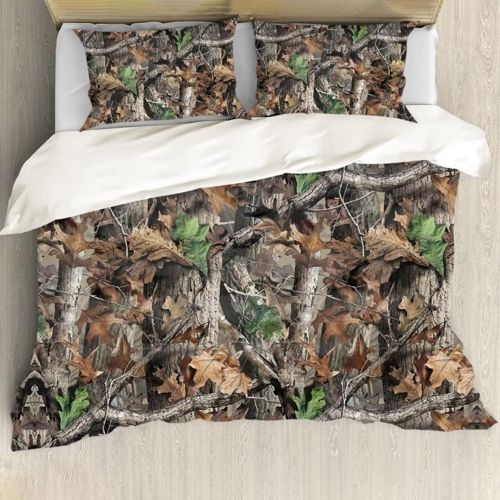 Tropical Tre Soft Duvet Cover Set Nature Plants Tre Foliage Decorative Beding Set Soft Microfiber Warm Comforter Cover for Young Boys Young Girls