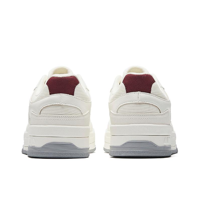 Anta Cyber Minimalist Versatile Shock Absorbing Wear Resistant Low Top Sneakers Men Sneakers White Red 912538012-6