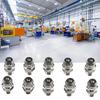 10Pcs 201 Stainless Steel M6 Thread Straight Hydraulic Grease Fitting Grease Nozzle Connection Grease Nipples For Bearing