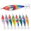 8Pcs Fishing Baits Set for Freshwater and Saltwater Fishing Enthusiasts Multicolor Shrimp Cuttlefish Jig Hook Lures