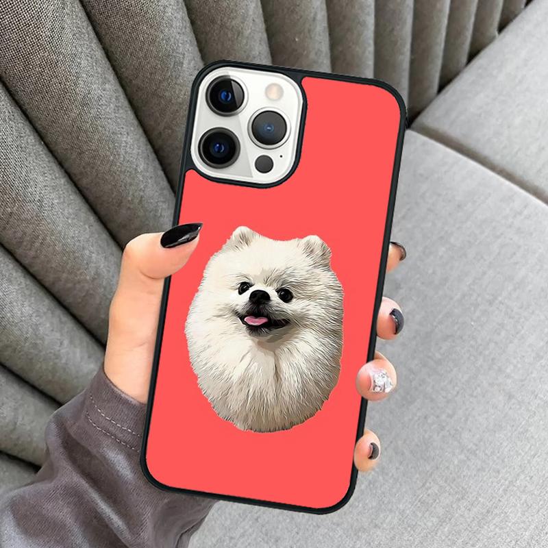 Pomeranian Watercolor Dog Phone Case For iPhone 17 Air 16 16e 15 13 14 Pro Max 11 12 Plus 2022 MAX Shell Cover coque