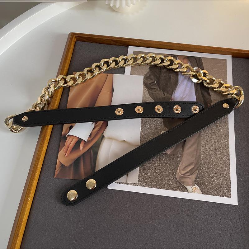 

Fashionable Metal Waist Chain For Women In Black And Coffee Perfect For Trendy Looks Black