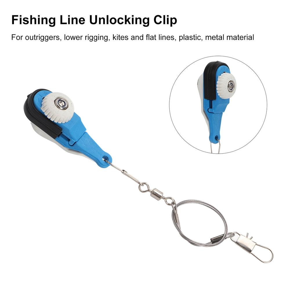 Fishing Line Unlocking Clip Strong Bearing Capacity Extensive Use Simple Application Rigging Release Clip