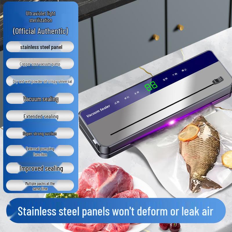 

Полностью автоматический вакуумный упаковщик из нержавеющей стали для сохранения сухих и влажных продуктов EU Plug