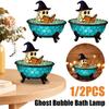 Ghost Bubble Bath Lamp Night Light Ghost-Themed Bathtub Accent Lamp LED Lamp for Halloween Decorations Home Decor