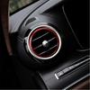 7 Red Stainless Steel Car Front Rear Air Vent Decoration Sticker For Benz C W205