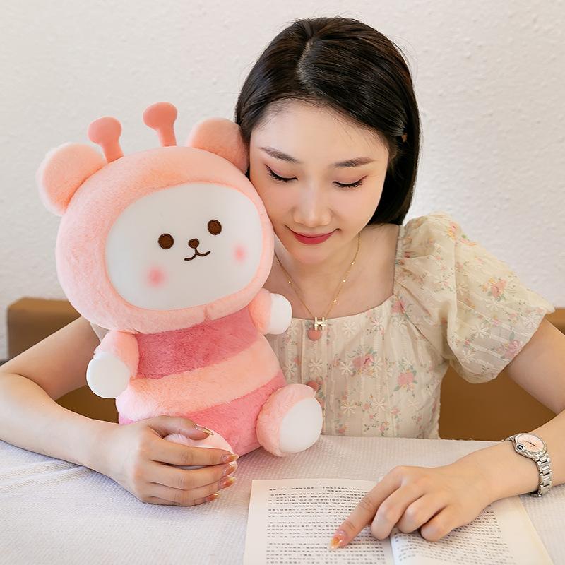 Bee Bear Doll Plush Toy Sleeping Pillow Super Cute Doll Cloth Doll Grab Machine Doll Children's Gift