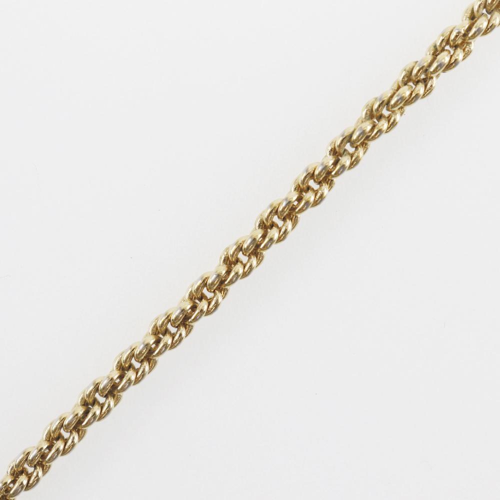 Dior Emblem Logo Necklace Vintage Gold Plated Gold 74.6g Women Used