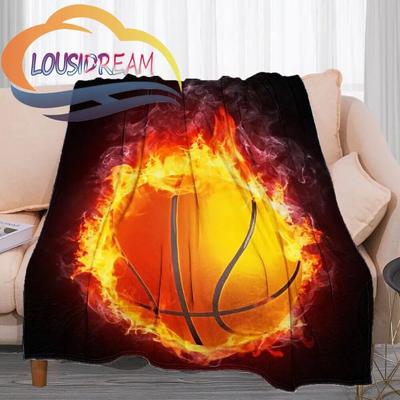 Pătură cu minge sportivă, imprimată în toate anotimpurile, ușoară, de pluș, confortabilă, super moale, de lux, canapea, canapea extensibilă{Personalizează-ți imaginea}