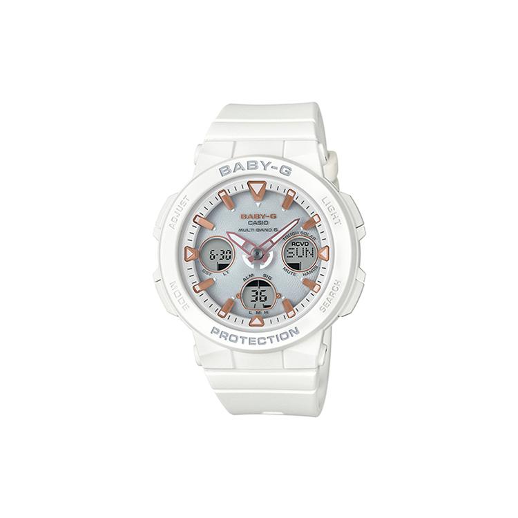

CASIO Women s BABY-G White Watch BGA-2500-7APRD BGA-2500-7APRD White Regular Watch Box