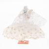 Spanish Flamenco Doll, White, with Fan, Flamenco Dancer, Marin, White Dance Costume, Sma-705w