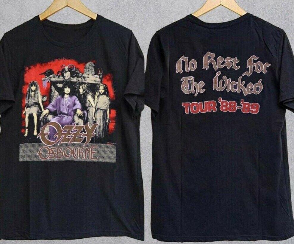 1988 Ozzy Osbourne No Rest For The Wicked Tour 88 89 T-Shirt XXXXL