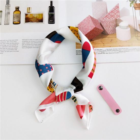 Cotton And Linen Small Square Scarf Silk Scarf Women'S Spring And Autumn New Style Artistic And Versatile Fashionable Temperament Headband Scarf