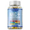 Capsule con Complesso NAC+ Glutatione, contenenti collagene, estratto di cardo mariano, antiossidante, adatte agli adulti.