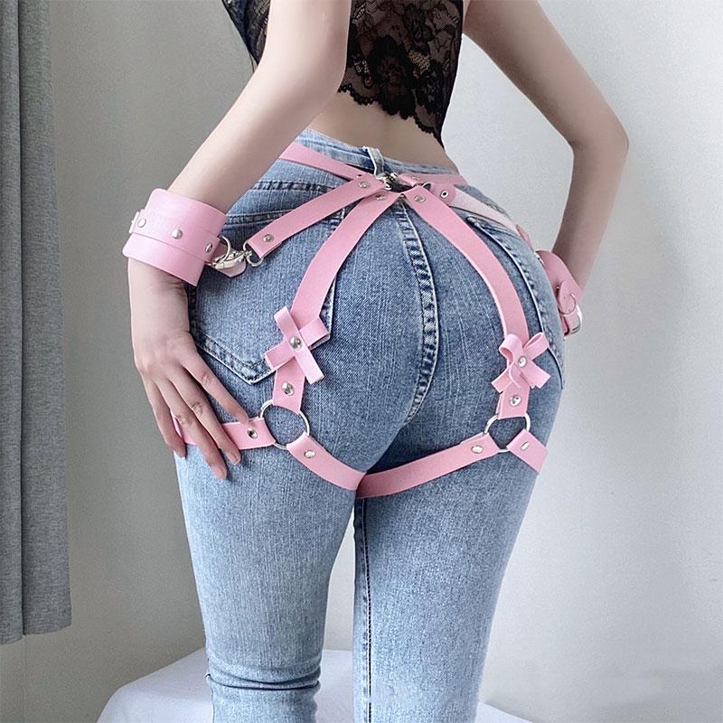 Harness for Women Sexy Leather Harness Garter Belt Gothic Buttocks Bondage Erotic Lingerie Stockings Belt BDSM Sword Belt