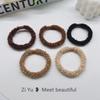 Chic Teddy Fur Hair Ring: Cozy Autumn/Winter Plush Ponytail Holder for Women