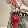 Leather Dog Pendant Crossbody Rope Suitable for Apple 16 Promax Mobile Phone Case IPhone 15 New Model