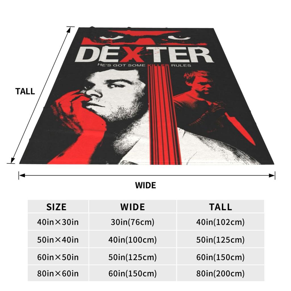 Custom Ultra-Soft Fleece Dexter Morgan Throw Blanket Warm Flannel Movie Blankets For Bed Office Sofa Bedspreads