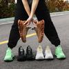 Sports Shoes Men's Breathable Fly Woven Men's Shoes Fried Dough Twists Soles Hollow Thick Soles Large Casual Shoes