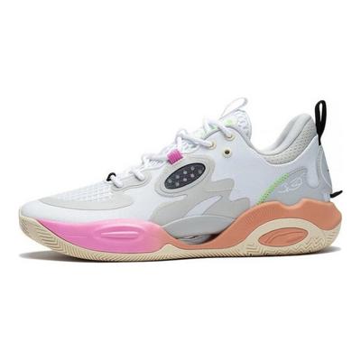 Li Ning Wade Allday Non-Slip Wear-Resistant Breathable Low-Top Basketball Shoes Men Sneakers White Gray ABPT007-6