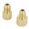 2Pcs 1/2ACME Brass Refrigeration Adapter Refrigerant Vacuum Pump Port Connector Accessory