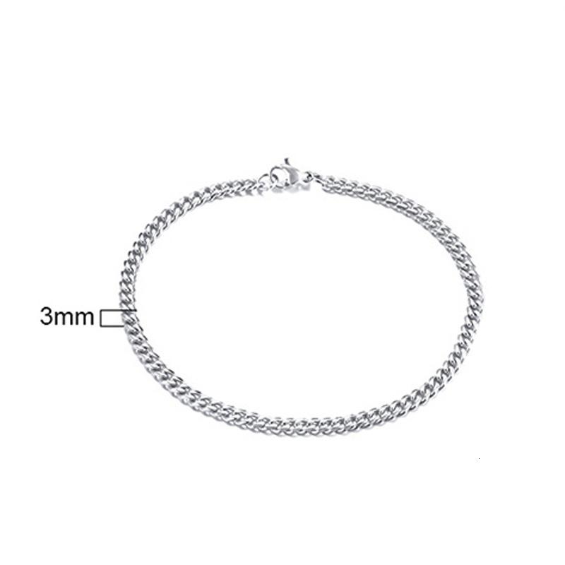 

Stainless Steel Chain Bracelet Women, 3mm to 9mm Curb Cuban Chain Bangle Gold Color Unisex Wrist Stackable Jewelry 21cm