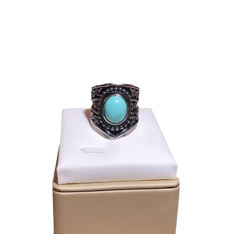 Rings Turquoise Jewelry High Quality Seiko Men'S And Women'S Round Bohemian Copper