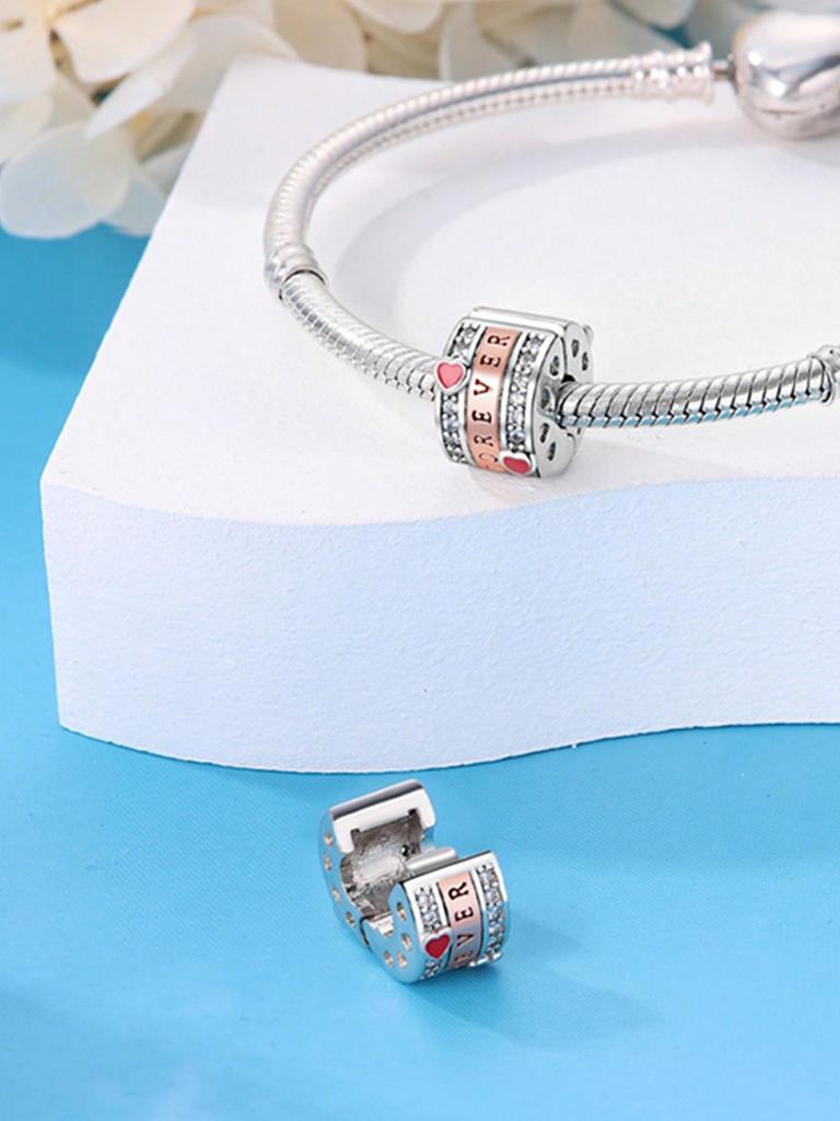 Gemstone Starry Sky Beadsclips And Spacers Charm Silve Plated Fit Charms Copper Originalbracelet For Jewelry Making Diy Charm