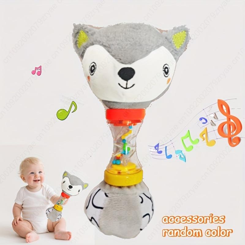 Non-Toxic Baby Soothing Fox Rattle - Safe Sensory With Crinkle Sound Gift For Christmas Halloween Birthdays