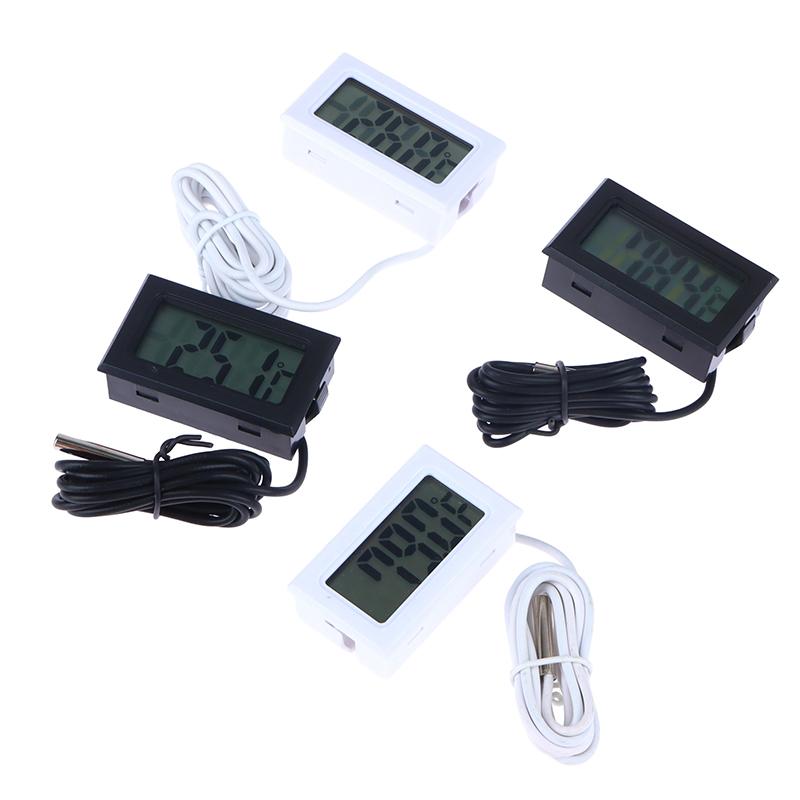 1M Lcd Digital Thermometer With Waterproof Probe Celsius/Fahrenheit Temperature Sensor For Fridge Refrigerator Aquarium